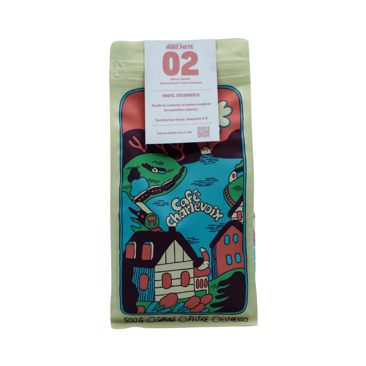 HORS-PISTE 02 Whole Bean Coffee 500 g - Café Charlevoix