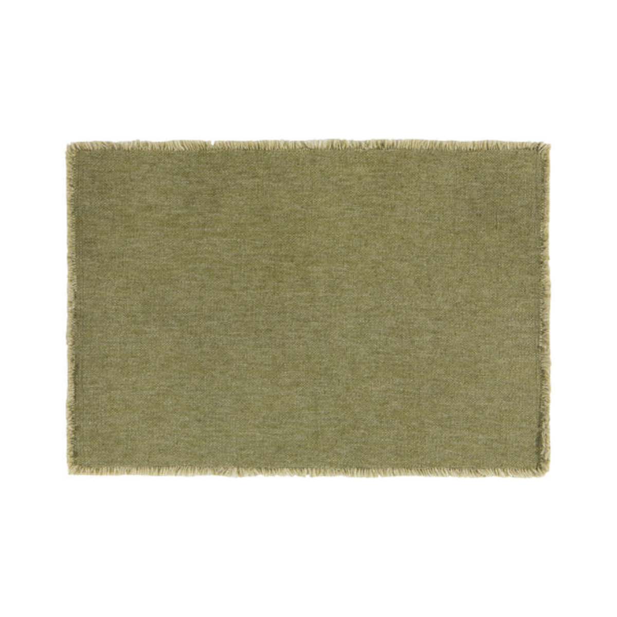 Napperon en coton et lin Montage branche d'olivier 33 × 48 cm - Danica