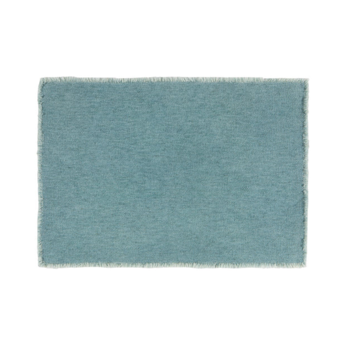 Napperon en coton et lin Montage lagon 33 × 48 cm - Danica