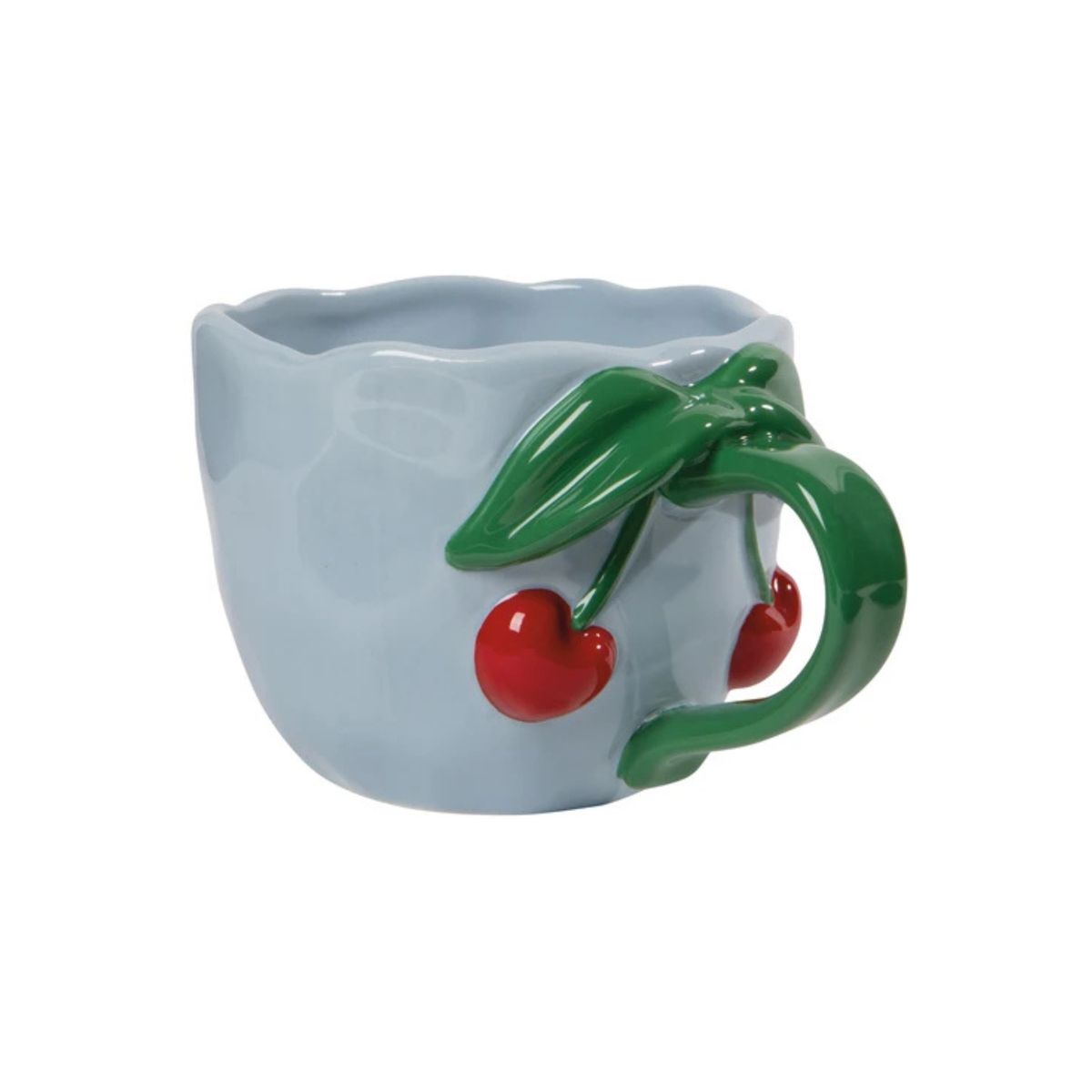 Tasse sculptée en grès Cerise 384 ml - Danica