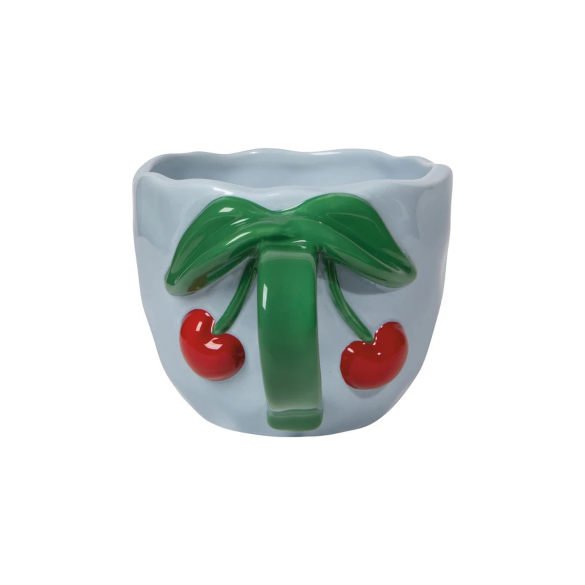 Tasse sculptée en grès Cerise 384 ml - Danica