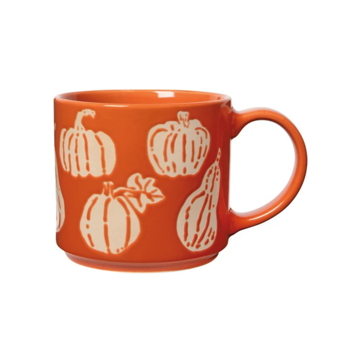 Tasse empilable en grès Courges d'automne 473 ml - Danica