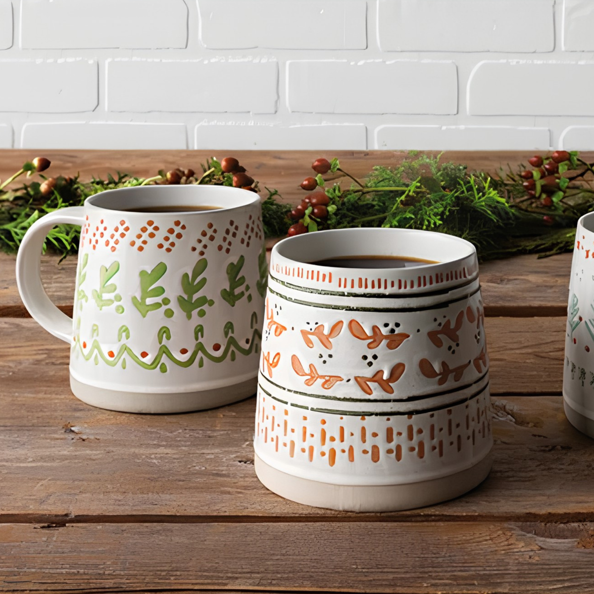 Tasse en grès Atelier Feuilles automnales 473 ml - Danica