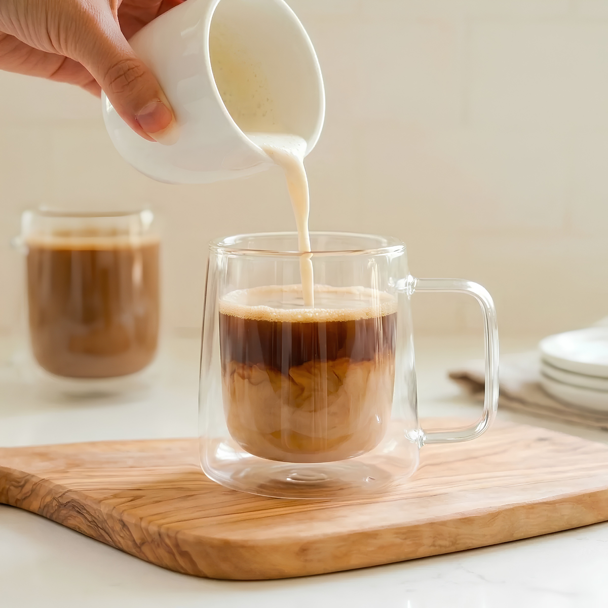 Ensemble de 2 tasses double paroi 450 ml - Ko&Co