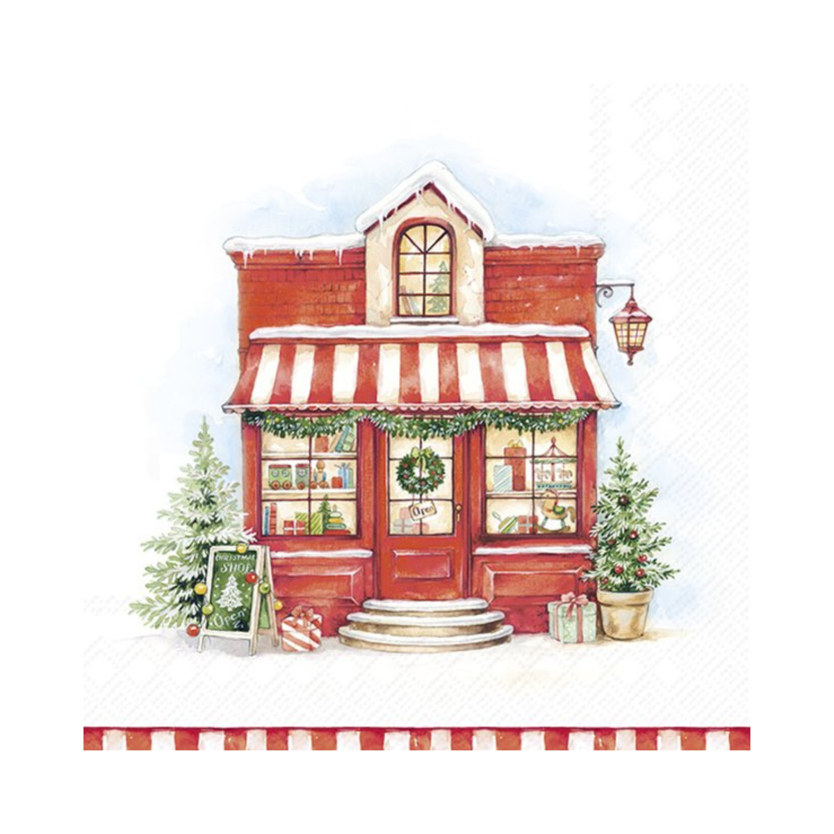Ensemble de 20 serviettes en papier Magasin de Noël