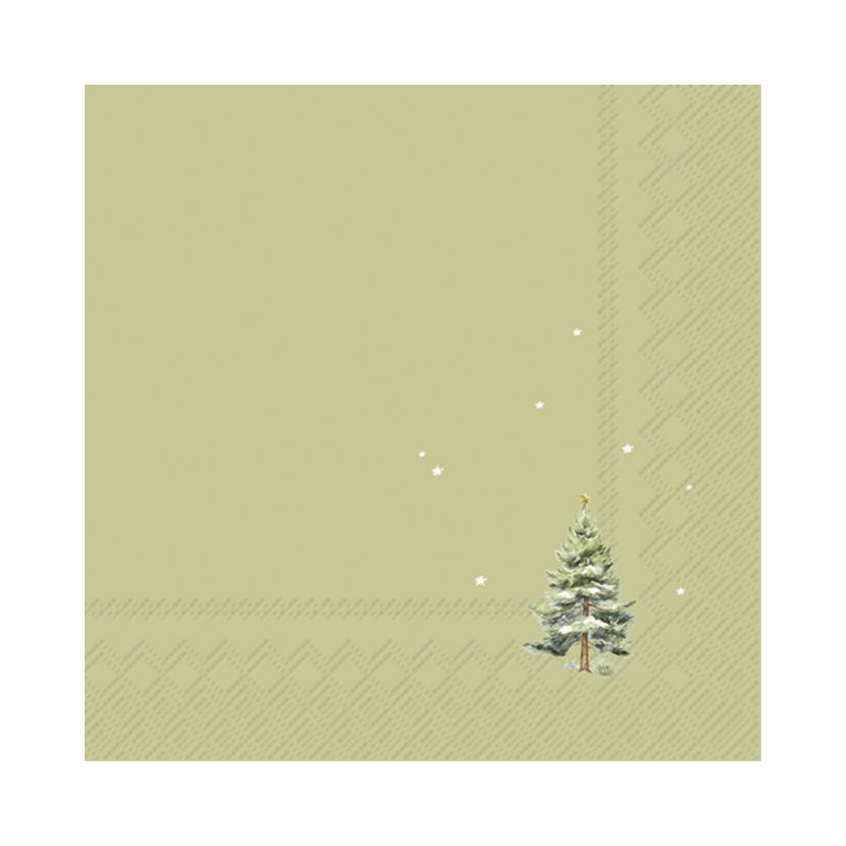 Ensemble de 20 serviettes en papier Petit sapin de Noël