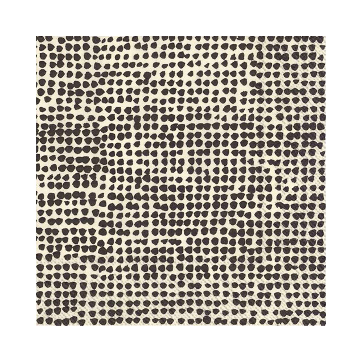 Ensemble de 20 serviettes en papier Orkanen lin noir - Marimekko