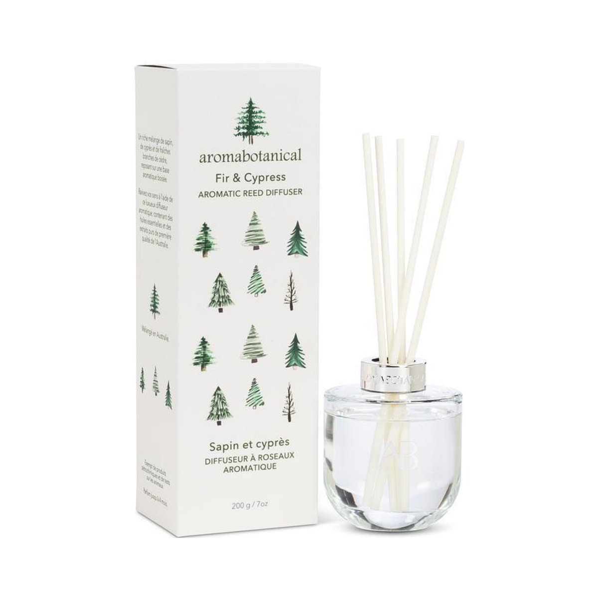 Diffuseur à bâtonnets sapin et cyprès 200 ml - Aromabotanical