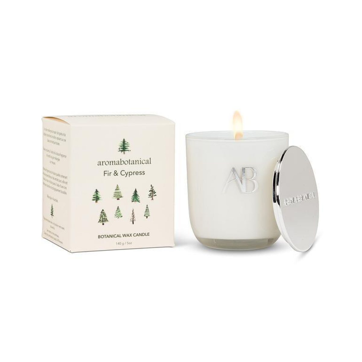 Chandelle sapin et cyprès 140 g - Aromabotanical