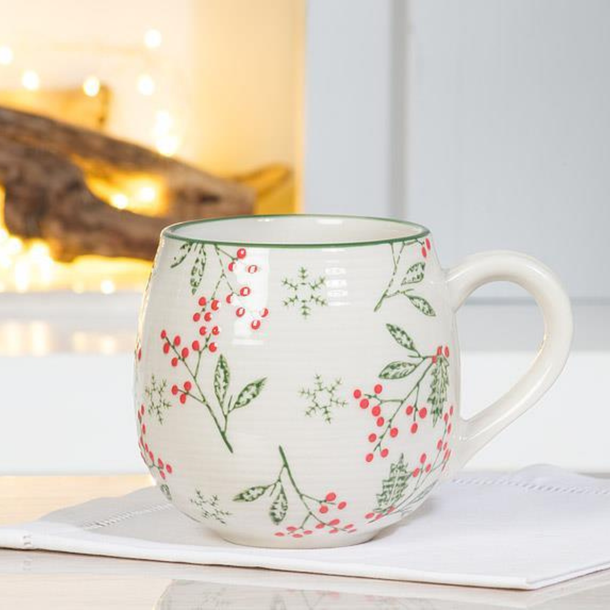 Tasse ballon avec motif de houx 473 ml - Abbott