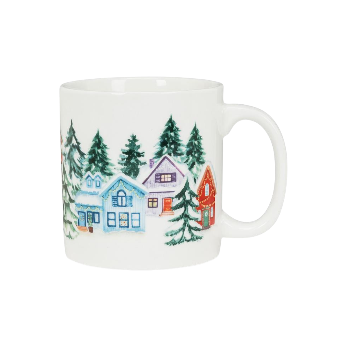 Tasse en porcelaine avec maisons des Fêtes 473 ml - Abbott