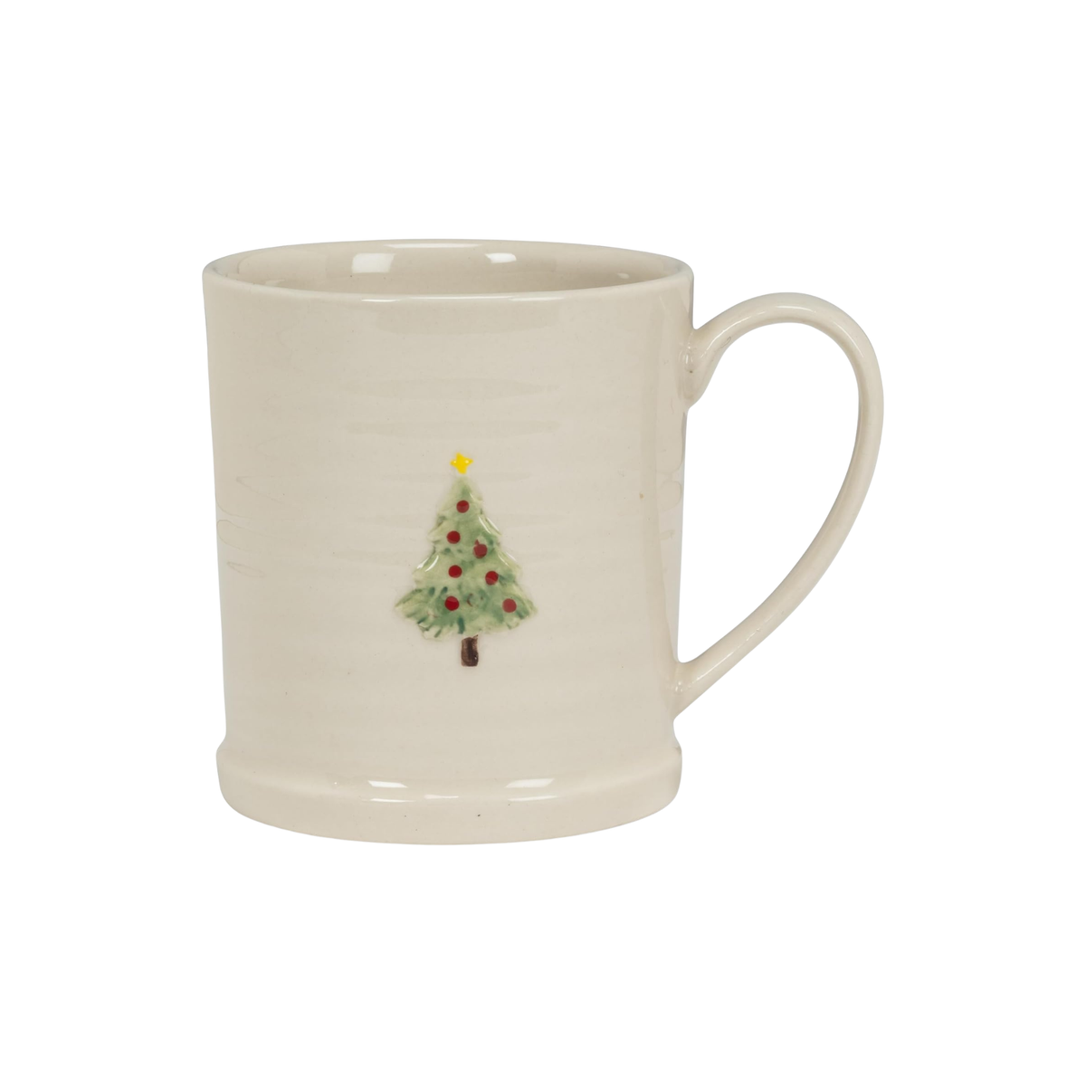 Tasse en grès crème avec sapin de Noël 355 ml - Abbott