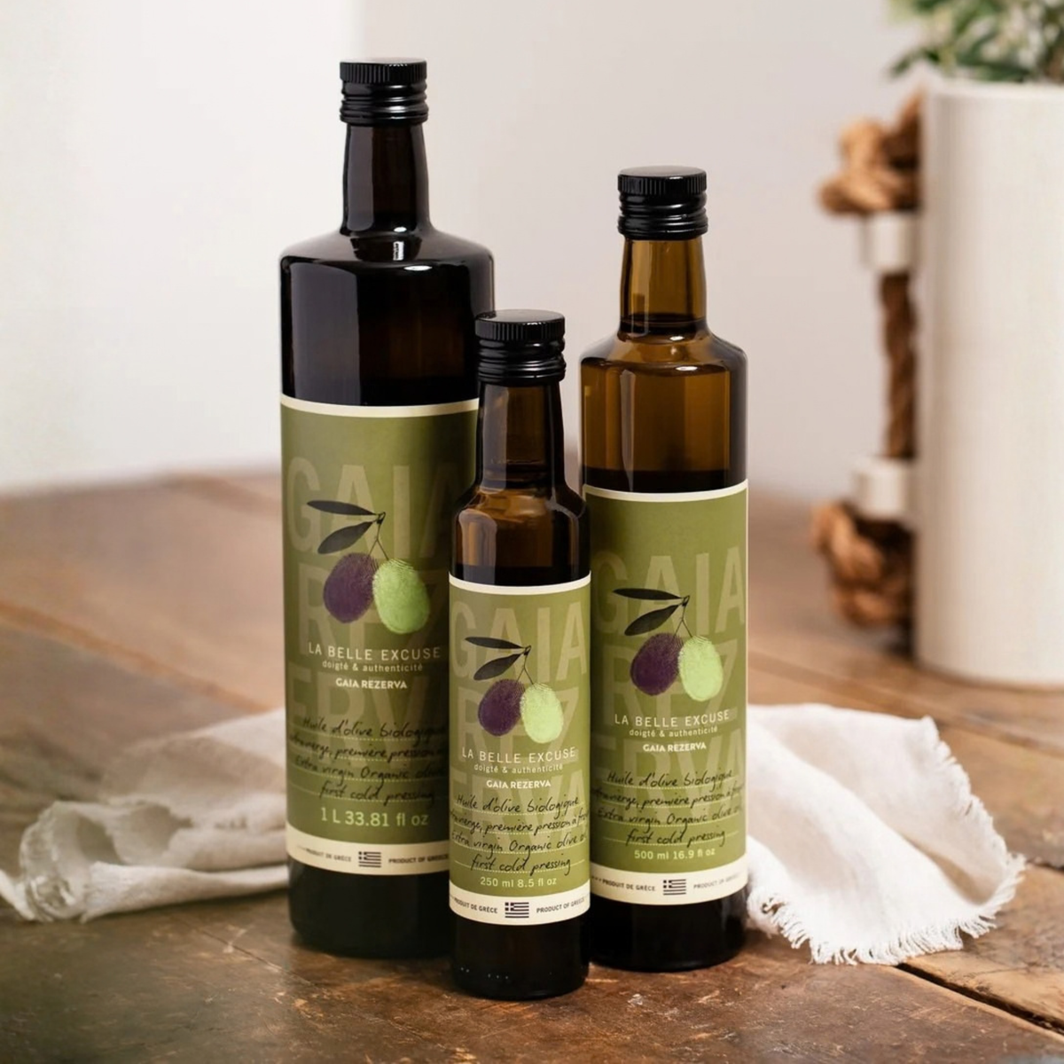 Huile d'olive extra vierge biologique Gaïa Rezerva 500 ml - La Belle Excuse