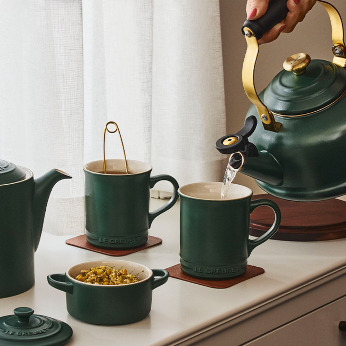 Ensemble de 4 tasses classiques Forêt - Le Creuset