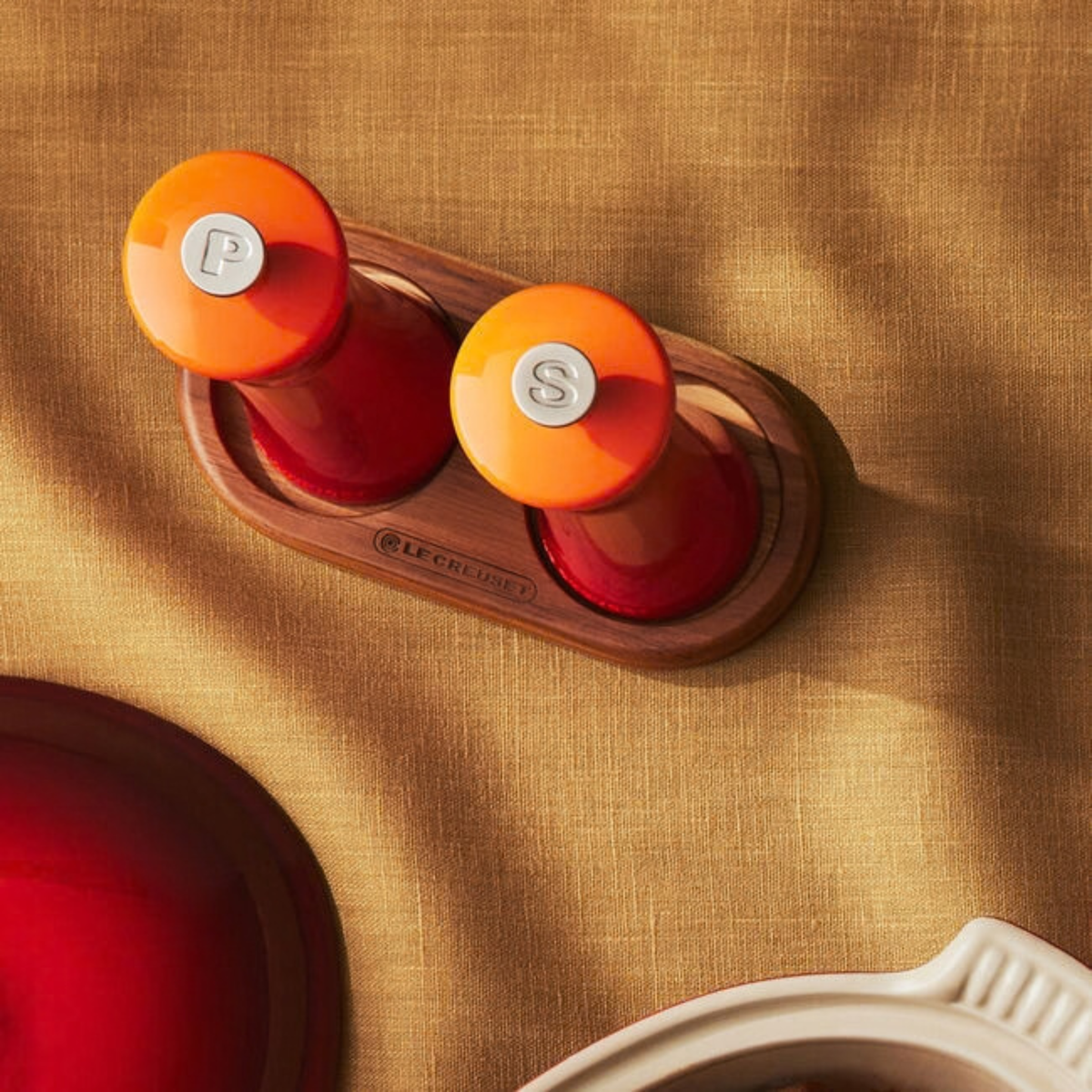 Plateau à moulins en bois - Le Creuset