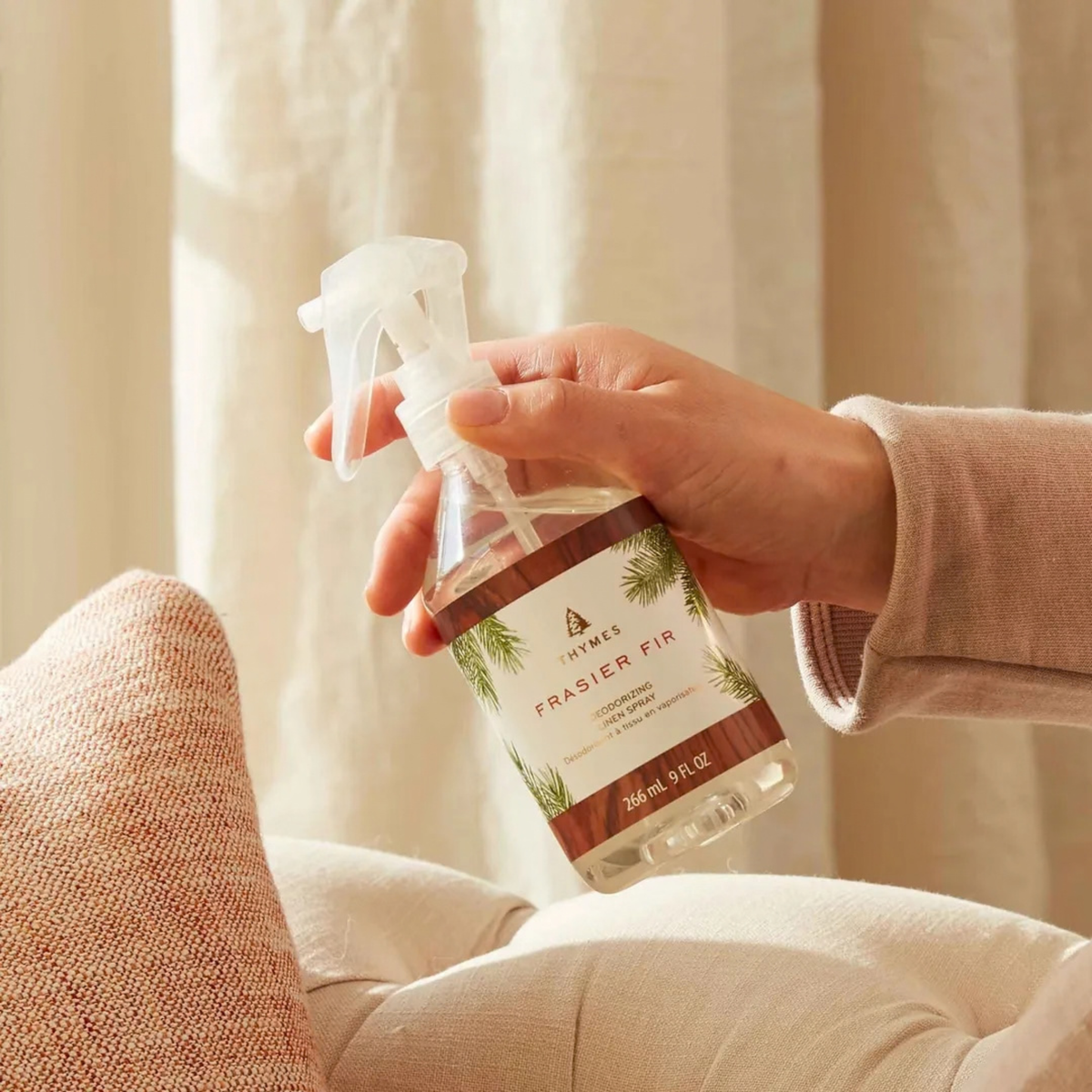Vaporisateur désodorisant pour tissus Frasier Fir 266 ml – Thymes