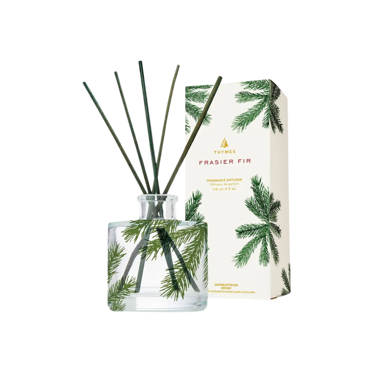 Petit diffuseur à bâtonnets Frasier Fir 118 ml – Thymes