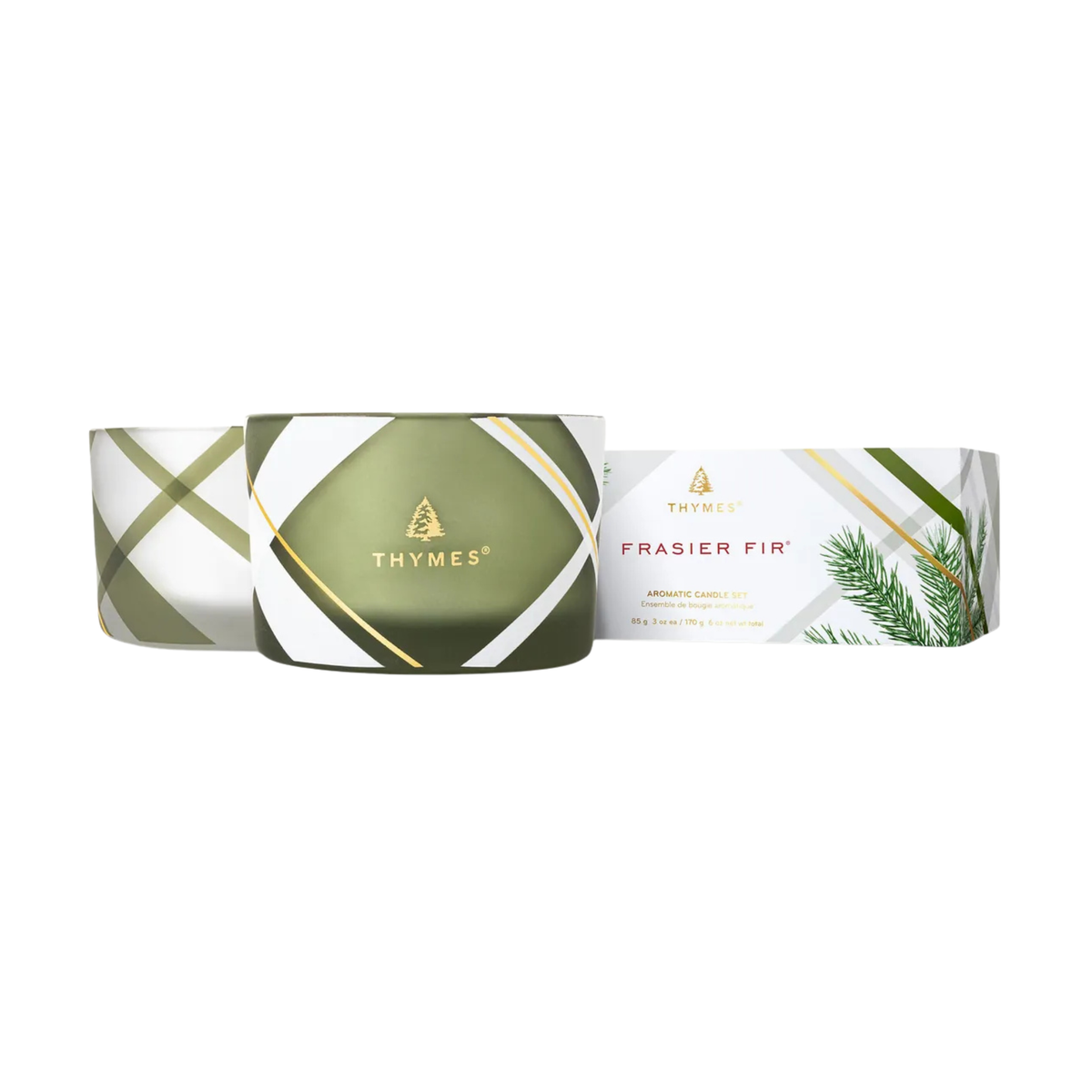 Ensemble de 2 chandelles Frasier Fir 85 g - Thymes