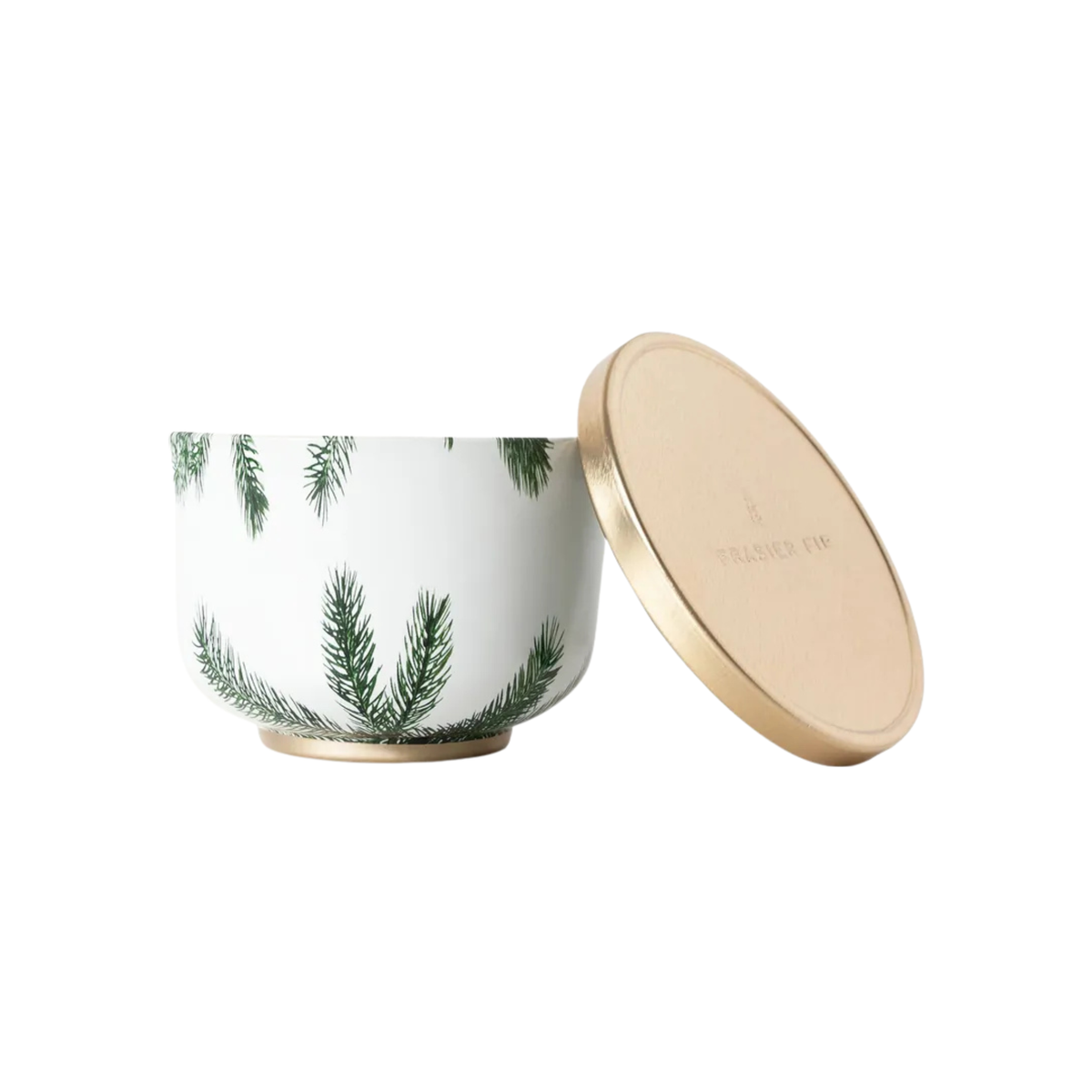 Chandelle avec couvercle doré Frasier Fir 185 g - Thymes