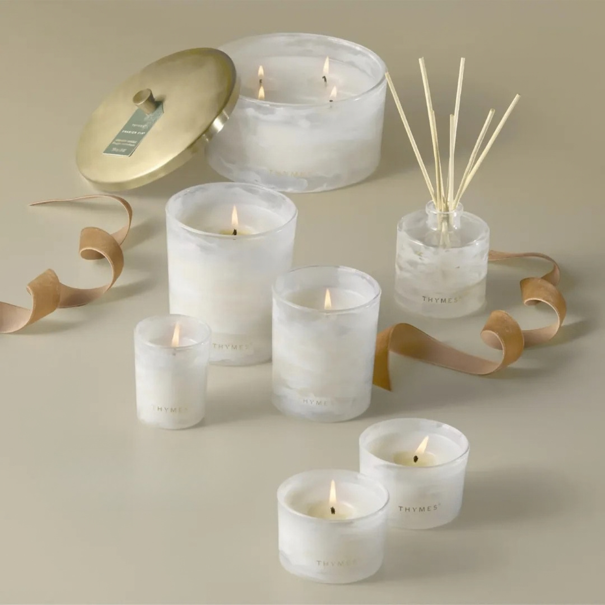 Chandelle parfumée Frasier Fir Tidings 60 g - Thymes