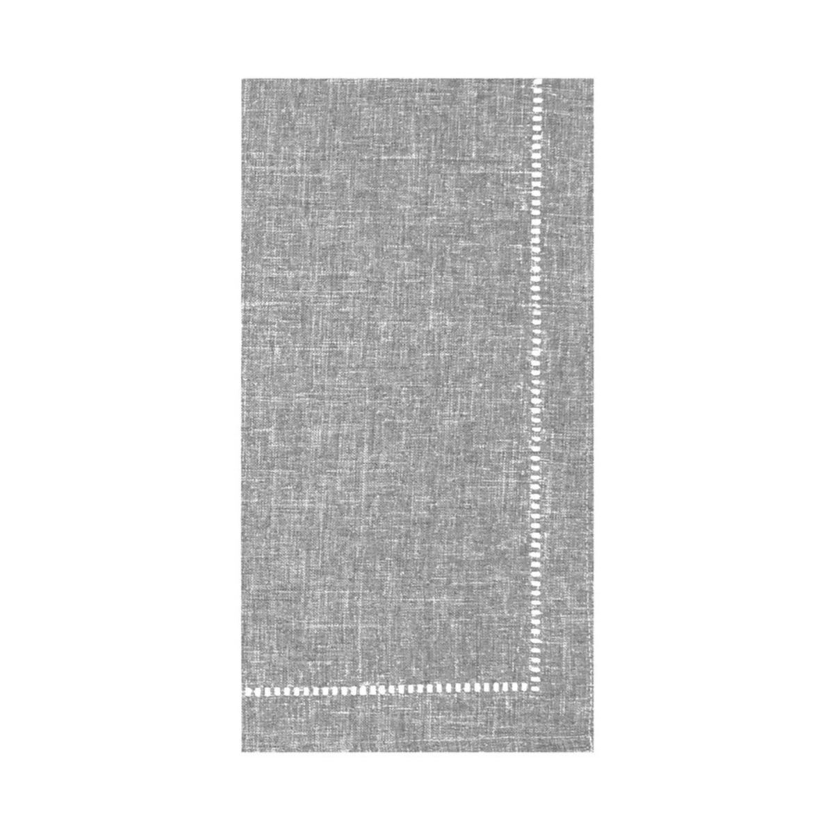 Ensemble de 4 serviettes de table effet lin grises 18 x 18 po