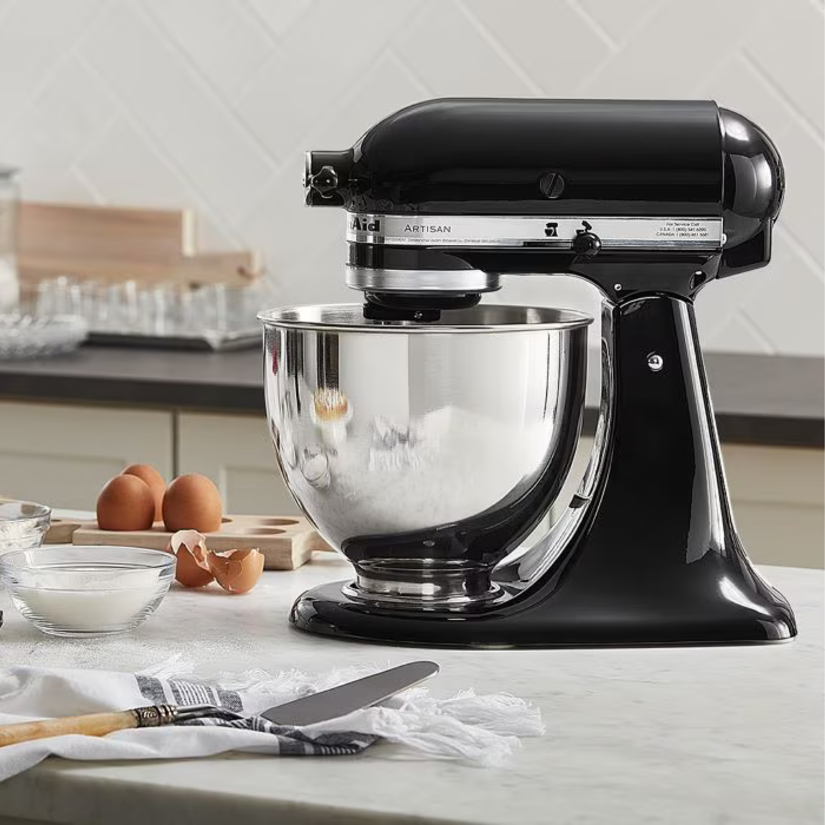 Batteur sur socle Artisan Noir onyx 5 pintes - KitchenAid