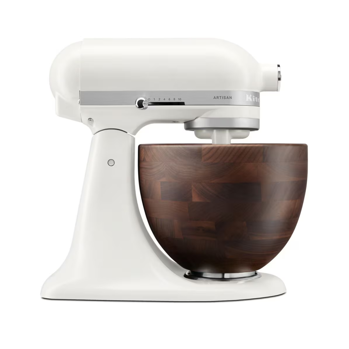 Batteur sur socle Artisan Porcelaine avec bol en noyer 5 pintes - KitchenAid