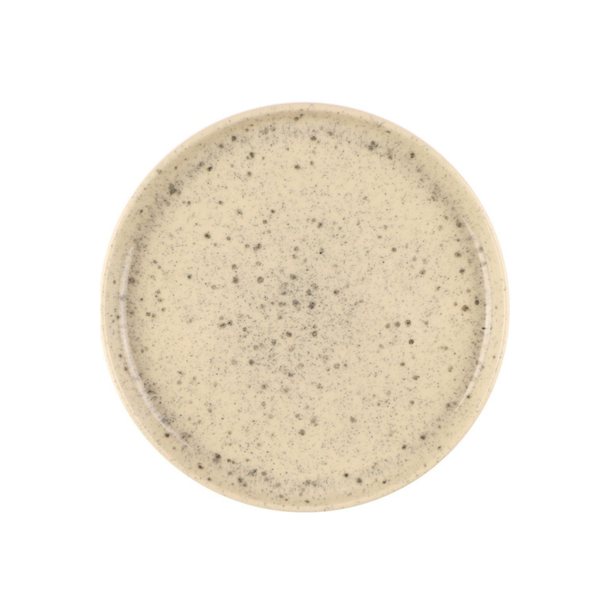 Assiette à dîner en grès Uno Speckle Nature 17 cm - Mesa Ceramics