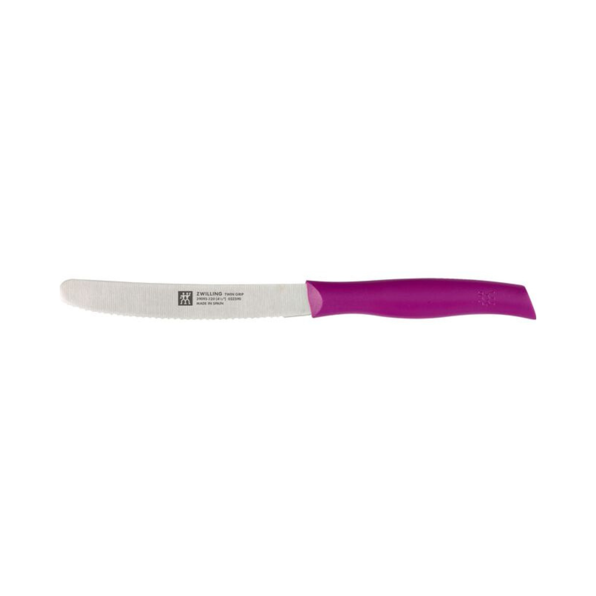 Couteau utilitaire à bout rond rose Twin Grip 4,5 po - Zwilling