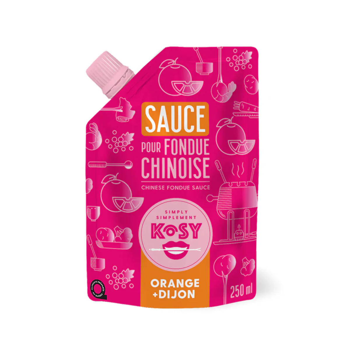 Sauce pour fondue chinoise Orange Dijon 250 ml - Kosy Kosy