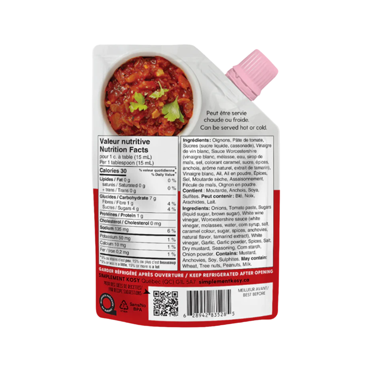 Sauce pour fondue chinoise Diable 250 ml - Kosy Kosy