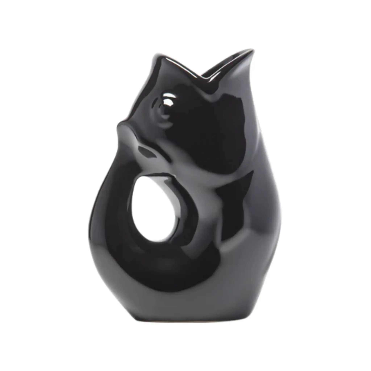 Pichet à boisson noir GurglePot 42 oz avec effet sonore unique et design décoratif