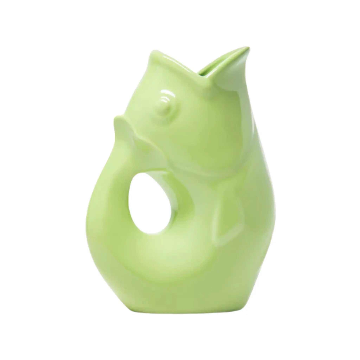 Pichet à boisson vert pâle GurglePot 42 oz avec effet sonore unique et design décoratif