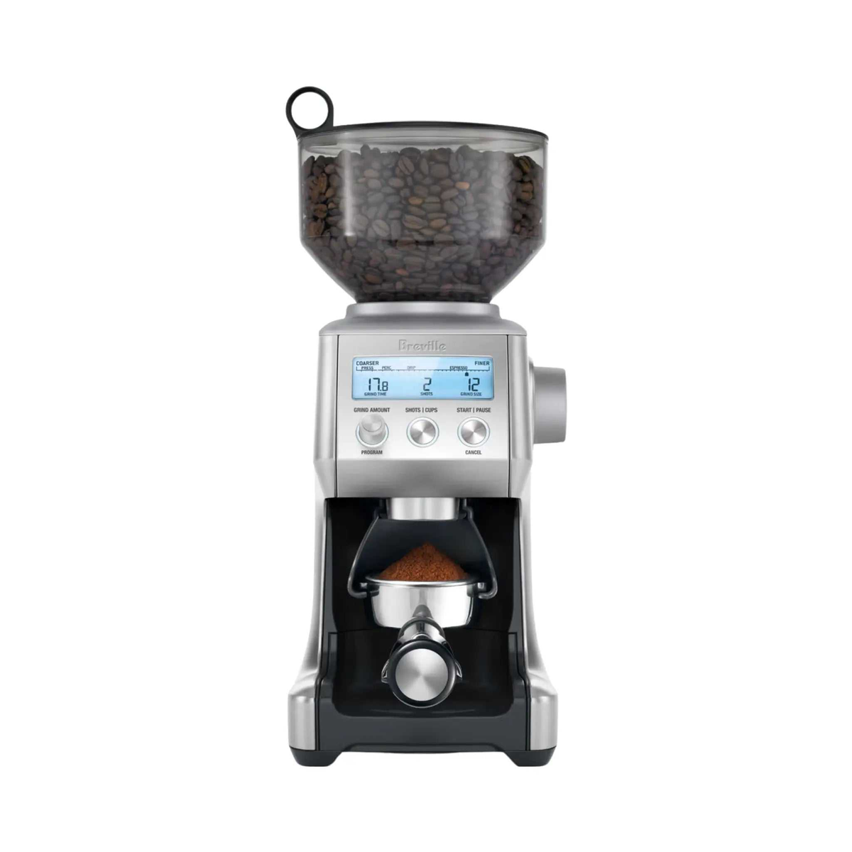 Moulin à café Smart Grinder Pro Inox Breville avec 60 réglages et écran LCD