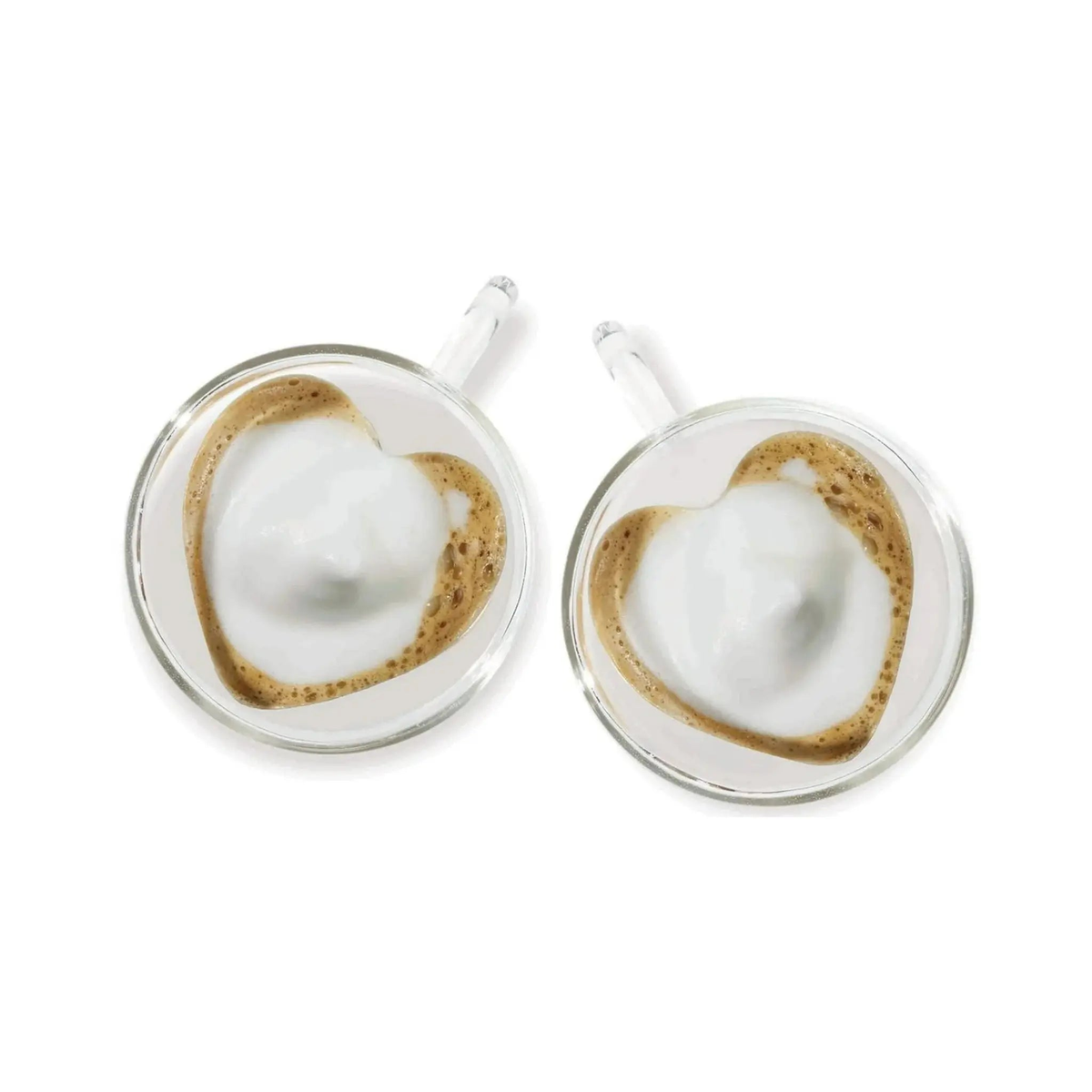Ensemble de 2 tasses en forme de cœur 250 ml parfait pour cappuccino