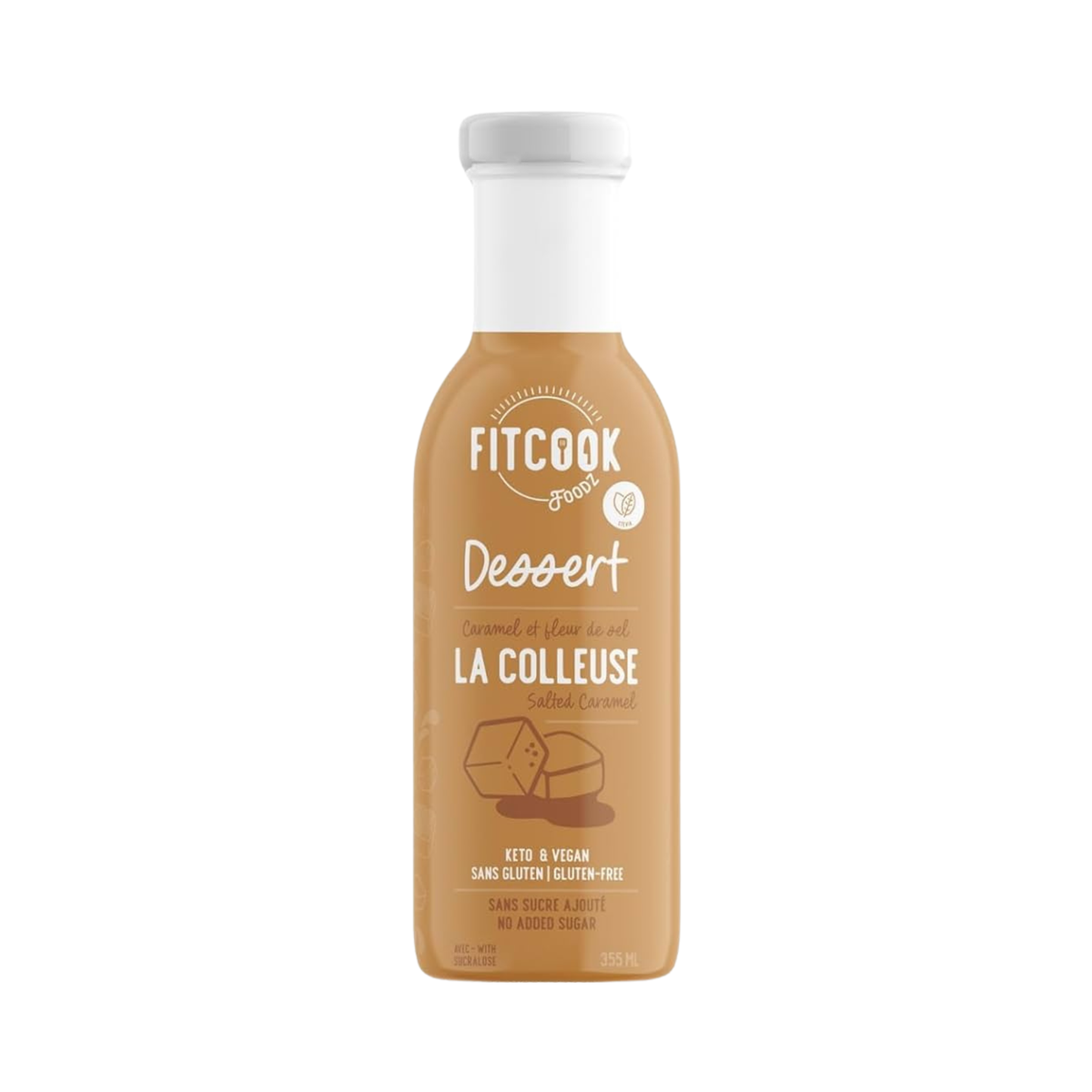 Sauce dessert caramel fleur de sel La Colleuse 355 ml - Le Fit Cook Le Fit Cook
