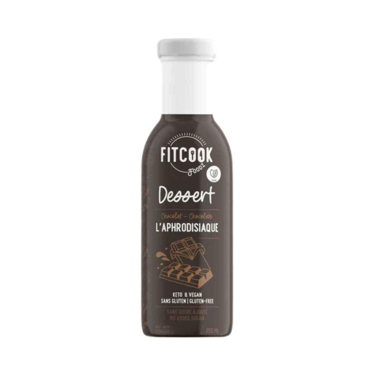 Sauce dessert chocolat L'Aphrodisiaque 355 ml - Le Fit Cook Le Fit Cook