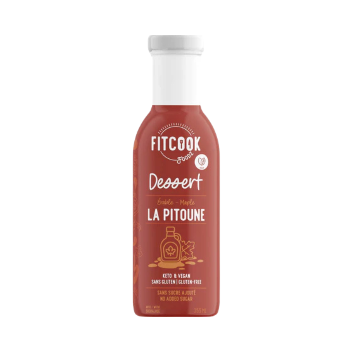 Sauce dessert érable La Pitoune 355 ml - Le Fit Cook Le Fit Cook