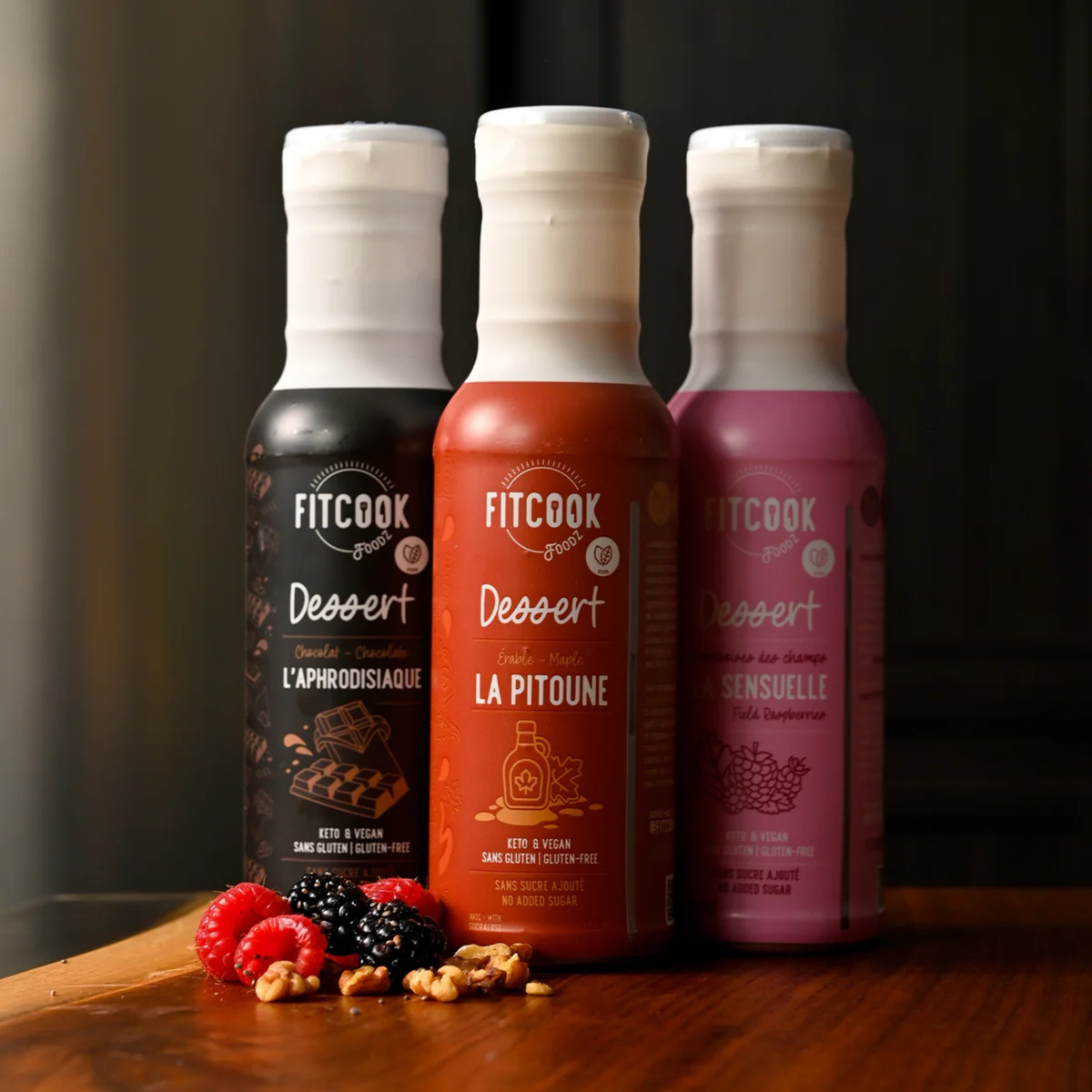 Sauce dessert chocolat L'Aphrodisiaque 355 ml - Le Fit Cook Le Fit Cook
