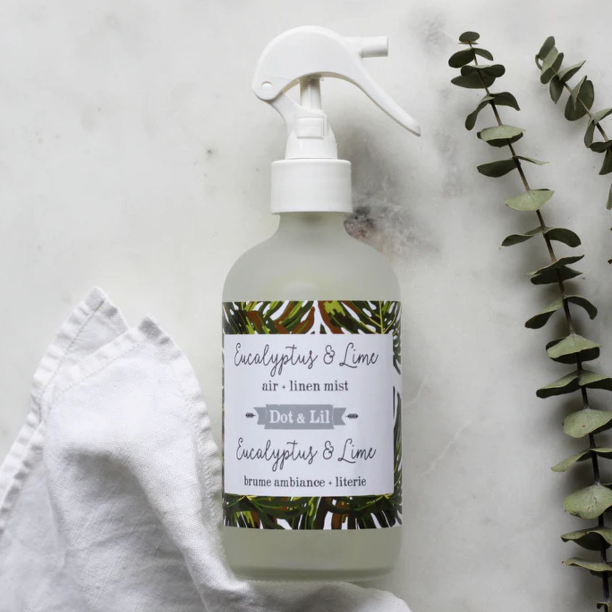 Brume d'ambiance & literie Eucalyptus et lime - Dot & Lil Dot & Lil