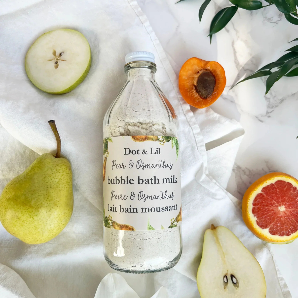 Lait de bain moussant Poire et osmanthus - Dot & Lil Dot & Lil