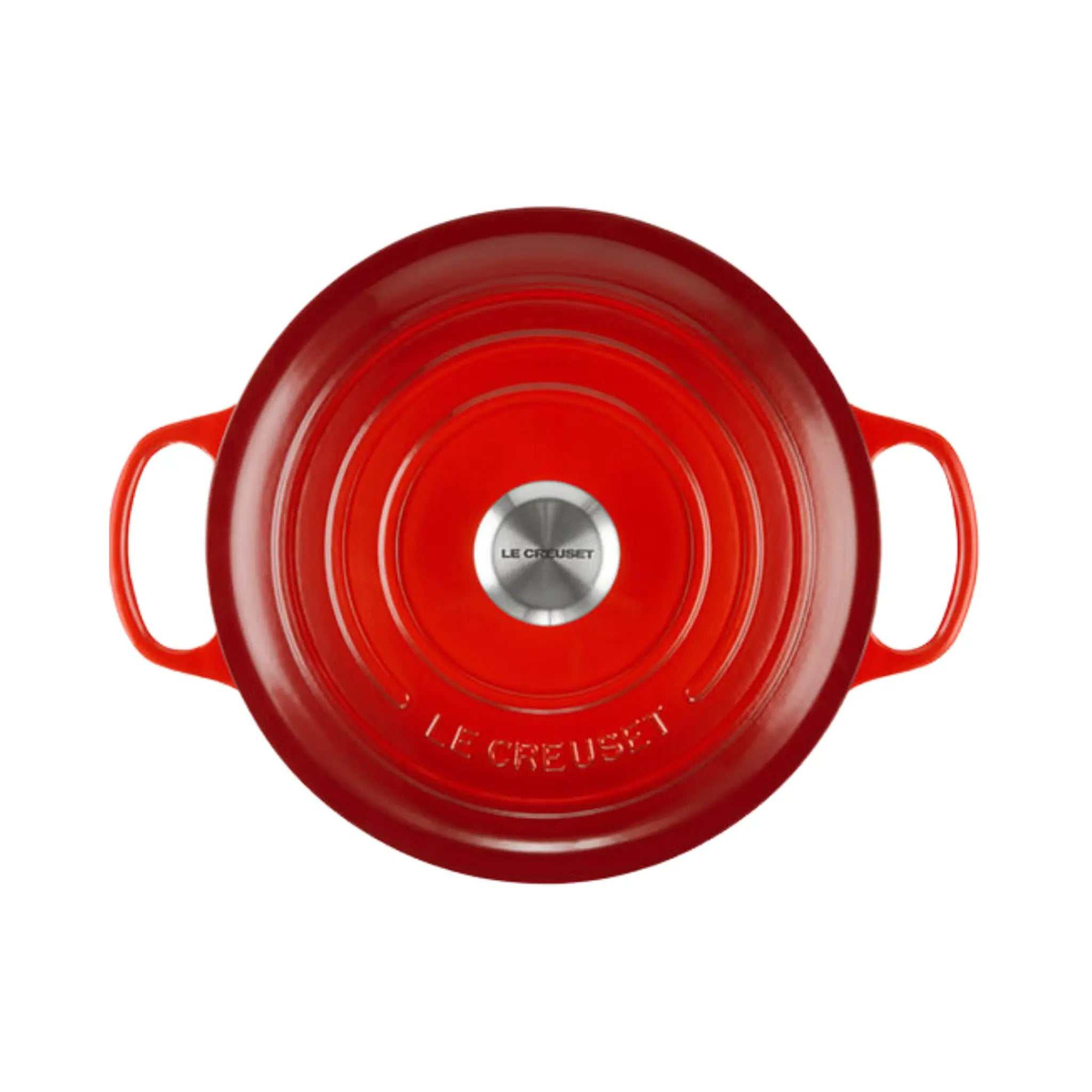 Le Creuset Cocotte ronde Cerise 5,3 L en fonte émaillée polyvalente pour mijoter et braiser