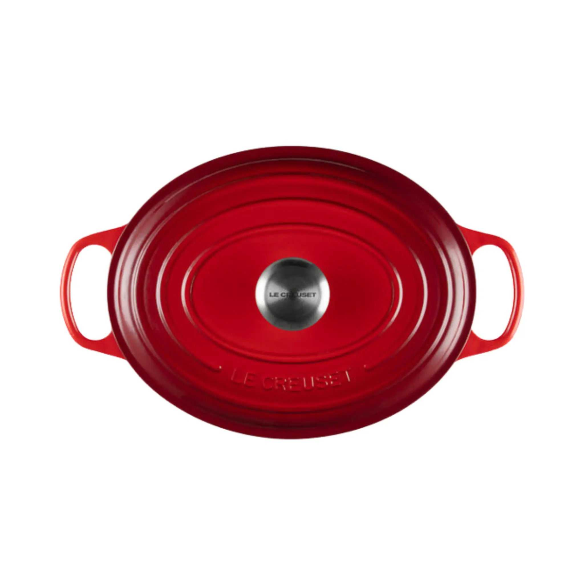 Le Creuset Cocotte ovale Cerise 4,7 L en fonte émaillée pour cuisson polyvalente