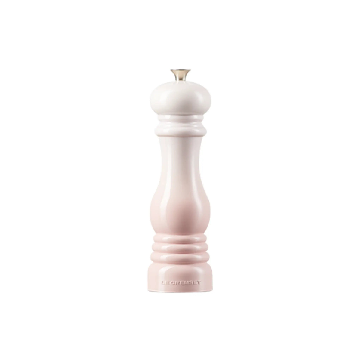 Moulin à sel Le Creuset 20 cm en Shell Pink avec broyeur en céramique réglable et design élégant