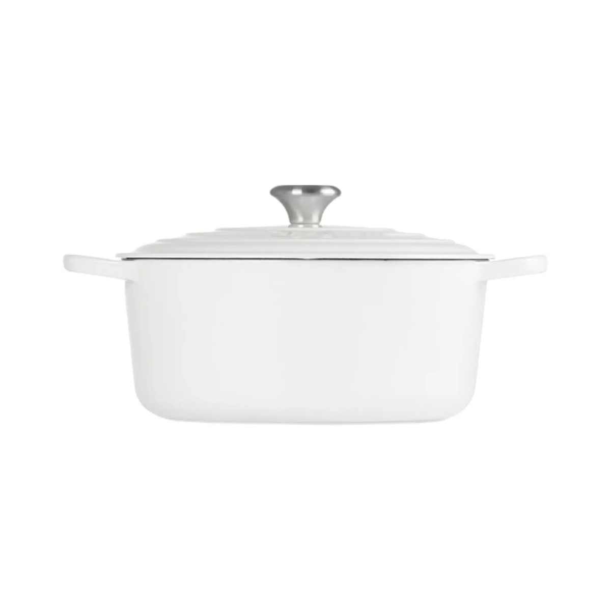 Cocotte ronde Le Creuset blanche 5,3 L en fonte émaillée pour cuisson polyvalente