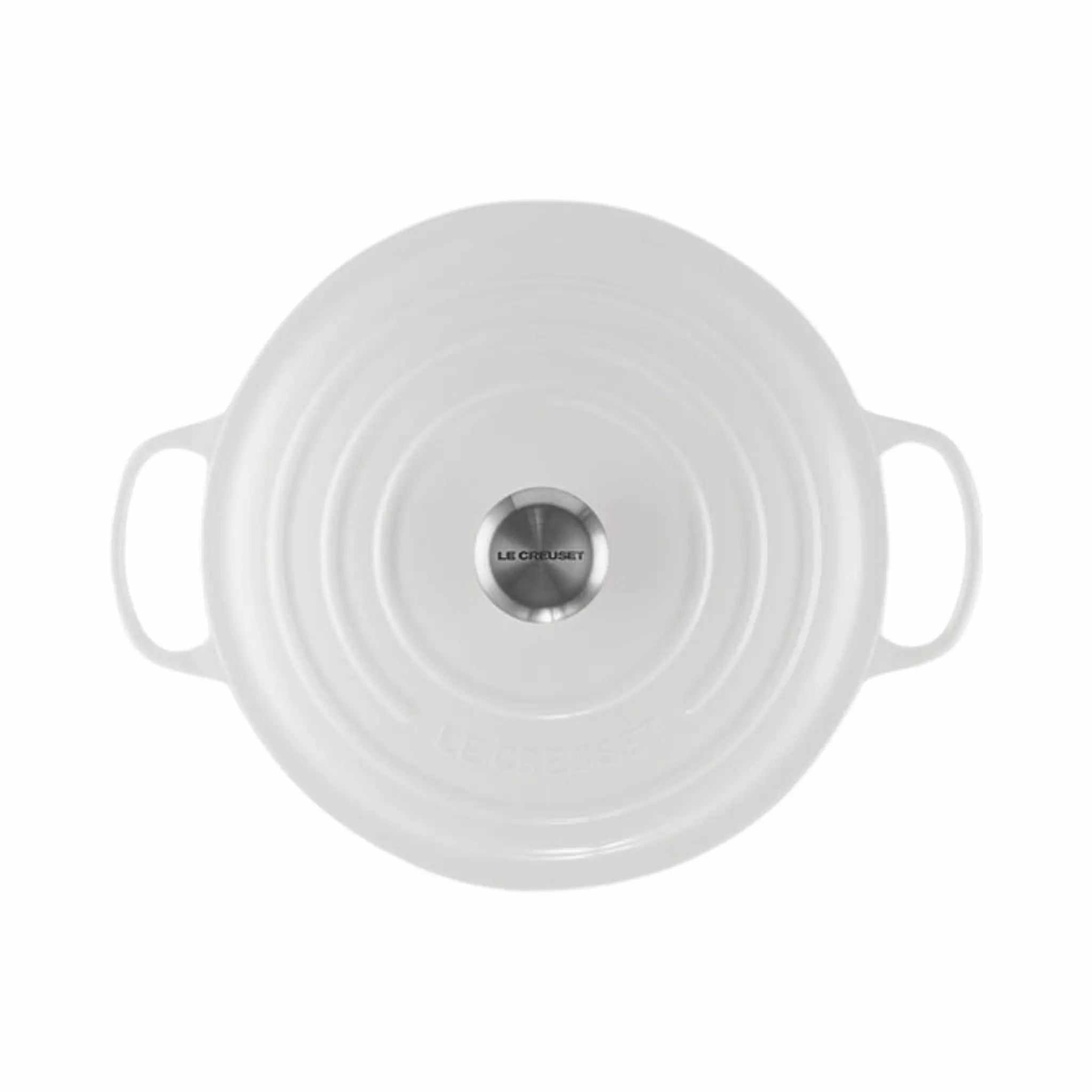 Le Creuset cocotte ronde blanche 5,3 L en fonte émaillée pour mijoter et cuisiner lentement