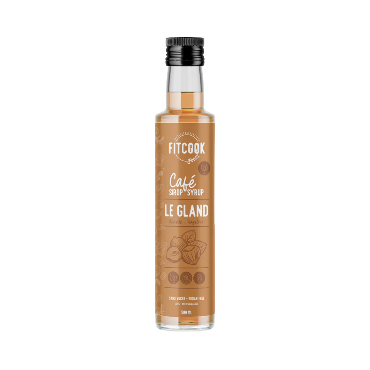 Sirop à café noisette Le Gland 500 ml - Le Fit Cook Le Fit Cook