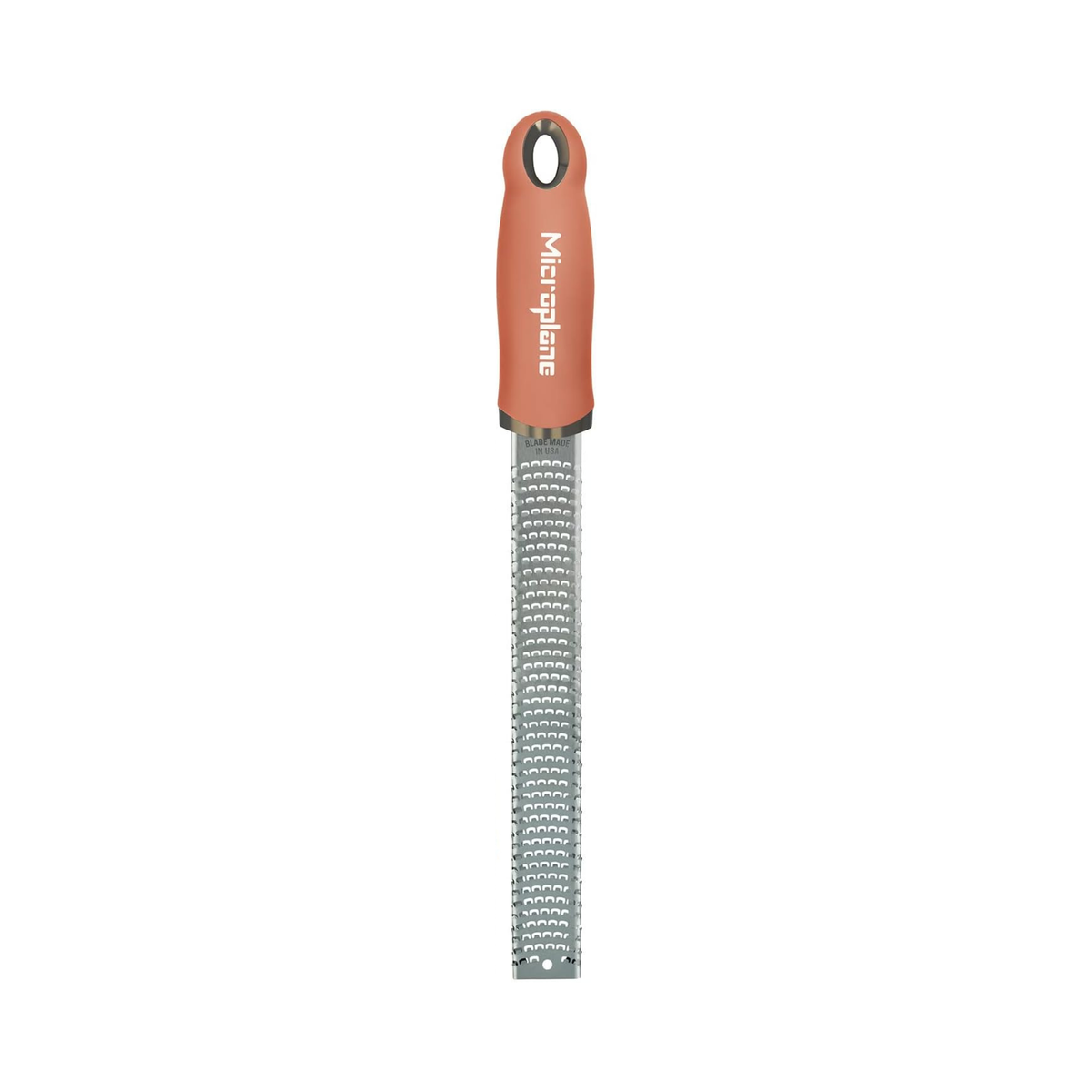 Râpe zesteur Microplane orange 32 cm en acier inoxydable pour zestes d'agrumes et épices