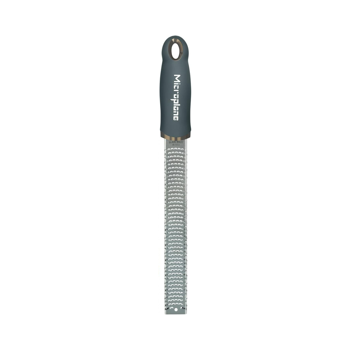 Râpe zesteur gris foncé 32 cm Microplane en acier inoxydable pour zestes d’agrumes et épices