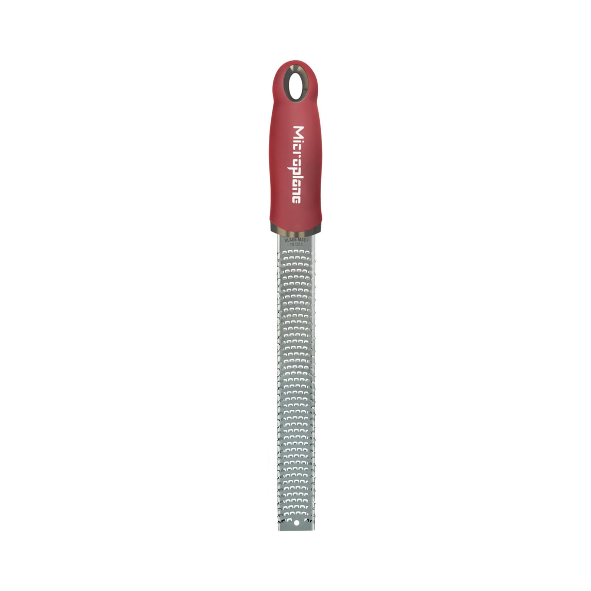 Râpe zesteur rouge grenade Microplane avec lame en acier inoxydable pour zestes d'agrumes et épices